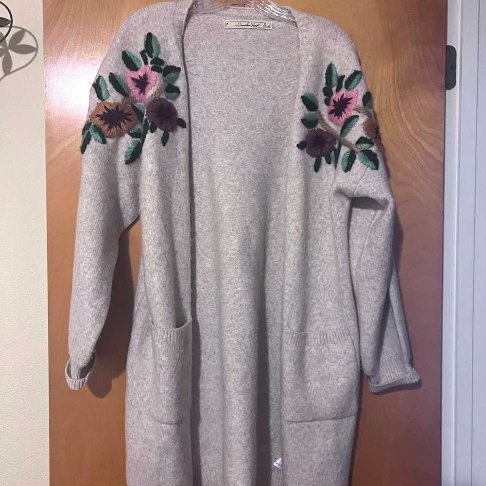 Cozy, Embroidered Cardigan